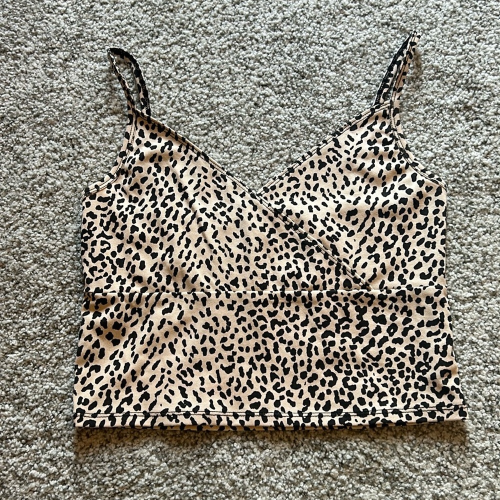 NWOT Shein Leopard Print Cropped Tank